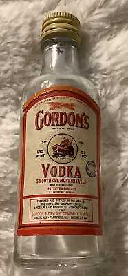 $3.13 • Buy GORDON'S VODKA Vintage Mini Glass Bottle