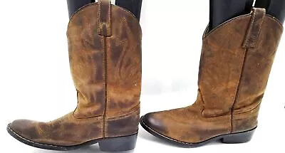 Women's MASTERSON Brown Cowboy Boots 4 • $14.99