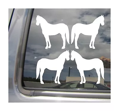 Lot Of 4 - 3 Inch American Quarter Horse Car Vinyl Decal Window Sticker 21015 • $5.99