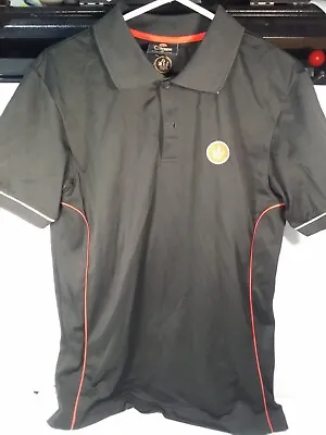 Crown Lager Polo Shirt Medium Black 2009 Foster's Polyester • $20