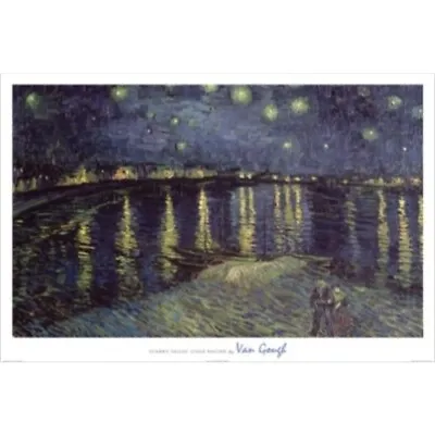 Starry Night Over The Rhone By Vincent Van Gogh Poster 24x36 Art Poster • $15