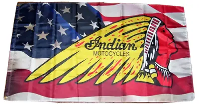 $13.94 • Buy Indian Motorcycle 3'x5' Flag Banner Man Cave Garage Shop Wall Fast Shipping