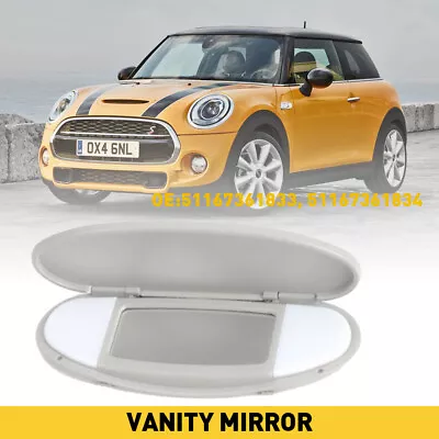 For BMW Mini Cooper R55 R56 R57 R58 R59 07-14 Gray Sun Visor Vanity Mirror Cover • $19.99