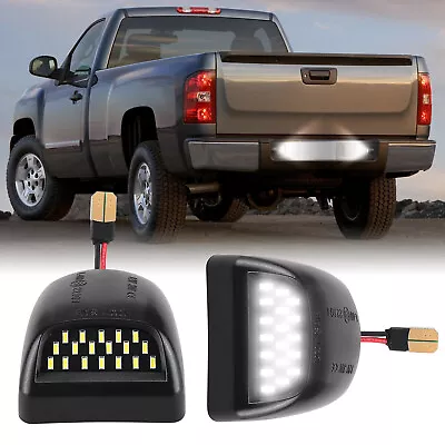 2Pcs LED License Plate Light Assembly For Chevy Silverado GMC Sierra 1500 2500 • $6.93