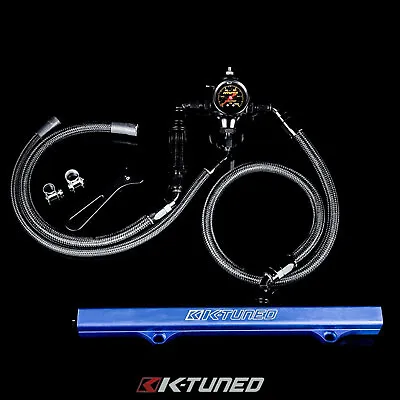 K-Tuned Center Feed K-Swap Fuel System - Blue Rail For Honda Civic EG DC2 EK • $539.99