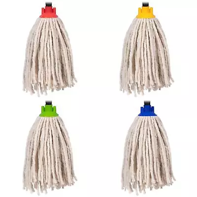 £11.99 • Buy Replacement Cotton Floor Kitchen Clean Mop Head Screw Socket Type Colour Coded