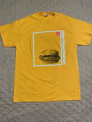 McDonald's Crispy Chicken Sandwich Yellow L Shirt Size Large • $13.99