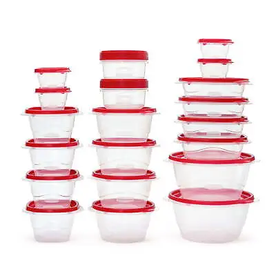 Rubbermaid TakeAlongs 40 Piece Food Storage Set Leakproof Containers Set Red • $14.29