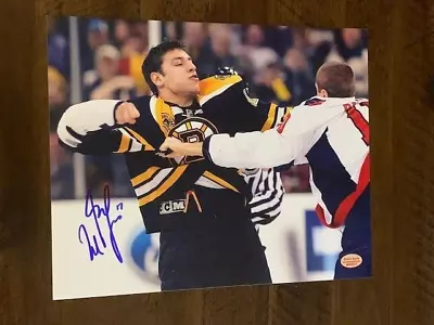 Boston Bruins Milan Lucic Autographed 8x10  Photo Pose 5 JSA • $75