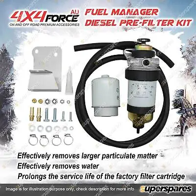 Fuel Manager Diesel Pre-Filter Kit For Toyota Landcruiser VDJ76R VDJ78R VDJ79R • $283.95
