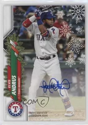 2020 Topps Holiday WalMart Mega Box Auto Elvis Andrus #HWA-EA Auto • $12.04