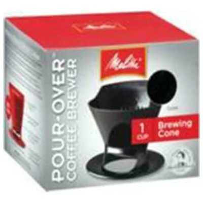 Melitta Coffee Makers Pour-Over Coffee Brewer Cone Black 1 Cup • $9.78