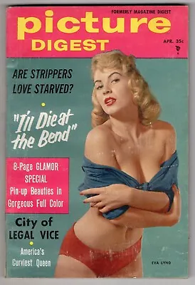 A Picture Digest April 1957 PINUPS Mud Wrestling LOTS MORE Mens Magazine • $24.95