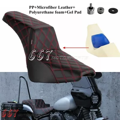 2-Up Gel Seat For Harley Softail FXST FLHC FLSL Street Bob FXBB FXBBS 2018-2024 • $249.99