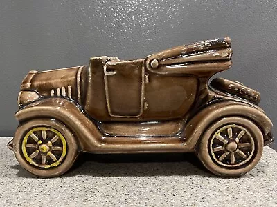 Vintage McCoy USA Ceramic  Excuse My Dust  Jalopy/Car Planter EUC • $18