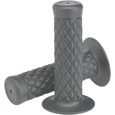 Biltwell Gray Thruster Grips For 7/8  Bars Harley Chop Bobber Motorcycle • $15