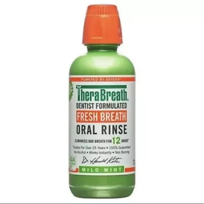 $9.99 • Buy TheraBreath Fresh Breath Mouthwash, Mild Mint, Alcohol-Free, 16 Fl Oz
