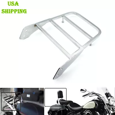$34.68 • Buy Chrome Sissy Bar Luggage Rack For Yamaha VStar 650/400 V-Star XVS1100 US