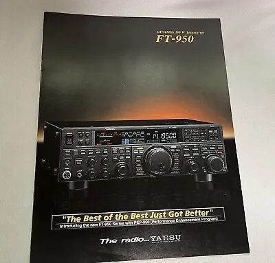 BROCHURE: YAESU FT-950 HF/50Mhz TRANSCEIVER • $19.99