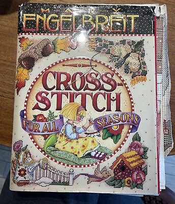 Mary Engelbreit  Cross-Stitch For All Seasons  Illustrated Book-Loved Condition • $11.11