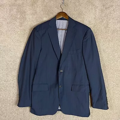 Michael Bastian For Barneys Blazer Suit Jacket Mens Size 42 Navy Striped Career • $32