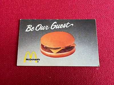 1993 McDonald's  Free Cheeseburger  Coupon (Scarce / Vintage) • $29