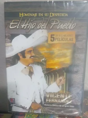 Vicente Fernandez *5  GRANDES PELICULAS  DVD /El Hijo Del Pueblo Tu Camino Y El • $6.95
