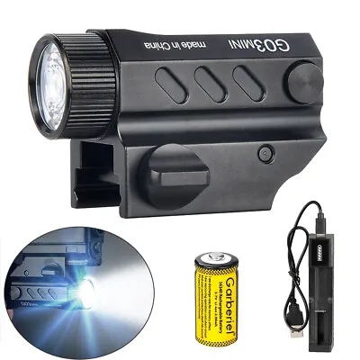 90000LM Tactical Gun Flashlight Pistol Light Rail Mounted For Glock 17 19 21 22 • $24.98