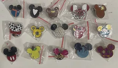 Disney Mickey Mouse HEAD Only Pins Lot Of 15 • $20