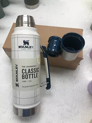 Stanley 1.5qt (48oz) Stainless Steel Legendary Bottle Thermos - White And Plaid • $45