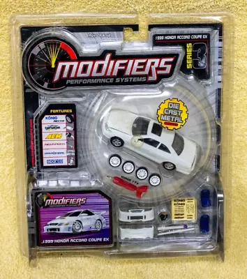 Modifiers Series 3 1999 Honda Accord Coupe EX White Car 1/43 Scale • $54