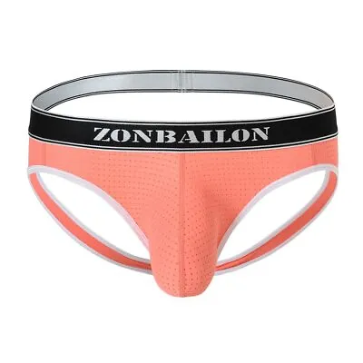 ZONBAILON Men's Sexy Soft Thongs Protruding Enhancement Bag Elastic Butt Lift • $11.19
