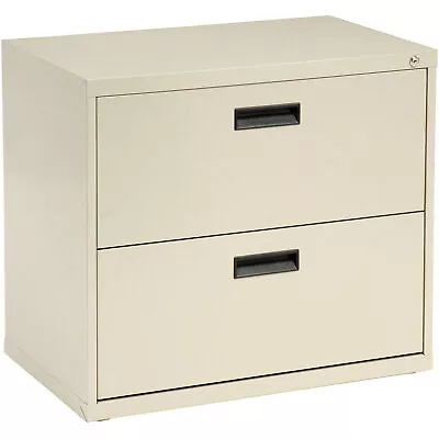 Global Industrial 30 W Lateral File Cabinet 2 Drawer Putty • $403.06