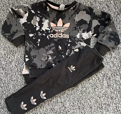 Adidas Jumper And Legging Set 18-24 Months • £10