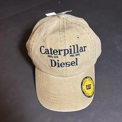 Caterpillar Diesel Mens Baseball Cap Hat Marron With Adjustable Strap ONE SIZE • $16.55