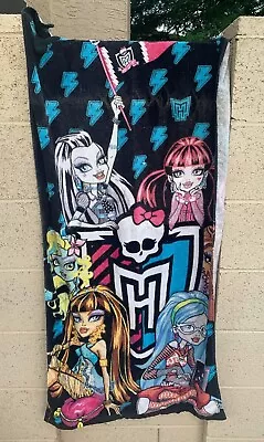 Monster High Total Recharge Beach Towel 27  X 54  100% Cotton *2014* • $20.98