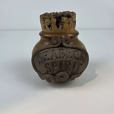 Seabeck Spirit Distillery Mini Crock Jug Corked Bar Decor 4” • $18.70