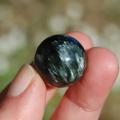 ONE Seraphinite Crystal Gemstone Sphere 20mm • $26.99