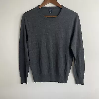 J Crew Men's Sweater Size Small Gray Wool Blend Crewneck Sweater • $18.69