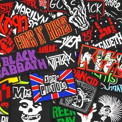10 Rock Band Patch Wholesale Mixed Lot Heavy Metal Music Sew-On Embroidery • $17.99