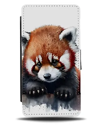 Watercolour Red Panda Animal Flip Wallet Case Pandas Art Painting Pandas CX79 • £19.99
