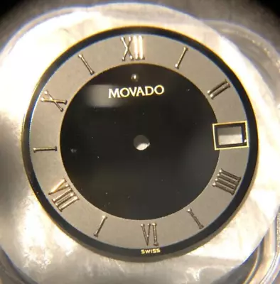 New Genuine Movado Museum Classic Men's Black Dial 26mm Dia Ref. 81-E7-878 • $59