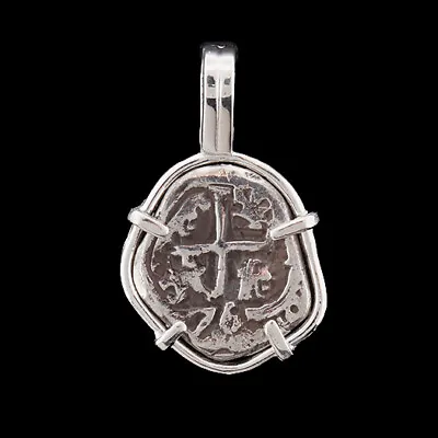 Atocha Sunken Tresure Jewelry - Odd 1 Reale Silver Coin Pendant • $57.95