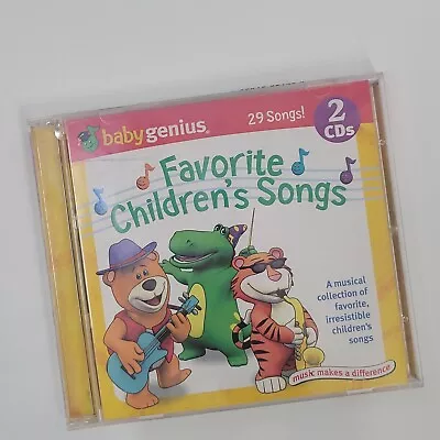 Baby Genius: Favorite Children's Songs 2 CD Set Brand New Sealed • $5