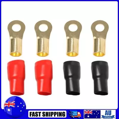 4pcs Power Ground Wire Ring Terminals Car Auto Audio 0GA Gauge Connectors • $9.89