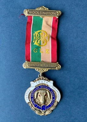 £9.99 • Buy Vintage RAOB Royal Buffaloes Masonic Jewel Silver  Medal Badge Lodge Woolsington