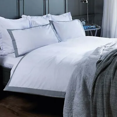 £38.99 • Buy Jeff Banks Duvet Cover Set Luxury 20oTC 100% Cotton White Premium Super Soft Bed