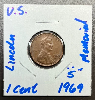 $1.24 • Buy 1969 S Lincoln Memorial Penny One Cent Us Coin
