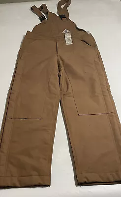 Bulwark FR BLN6 Men's Heavyweight Insulated Bib Overall With Knee Zip 30x30 NWT • $237.49