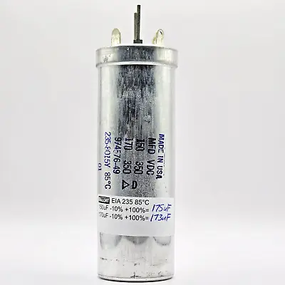 NOS Mallory RCA Section Capacitor 150/170uF-350/350Volts • Fully Tested • $25.99